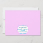 甘い専門店の棒つきキャンデーの誕生日のパーティの招待状 招待状 (裏面)