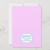 甘い専門店の棒つきキャンデーの誕生日のパーティの招待状 招待状 (裏面)