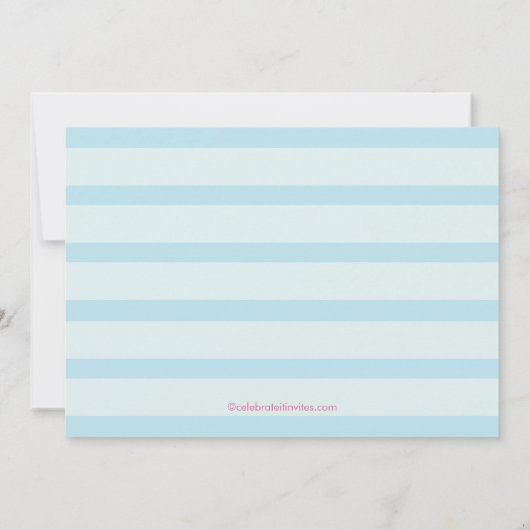 甘い専門店キャンデーの誕生日のパーティの招待状 招待状 (裏面)