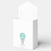 甘い小さいありがとう緑の象の赤ちゃんシャワー フェイバーボックス (オープン)