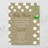 甘い小さい誰かベビーシャワー 招待状 (正面/裏面)