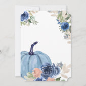 甘い小さなかぼちゃが途中だ！ベビーシャワー 招待状 (裏面)