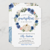 甘い小さなかぼちゃが途中だ！ベビーシャワー 招待状 (正面/裏面)