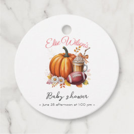 甘い小さなかぼちゃが道に出ている フェイバータグ