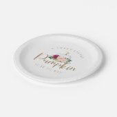 甘い小さなかぼちゃのベビーシャワープレート ペーパープレート (アングル)