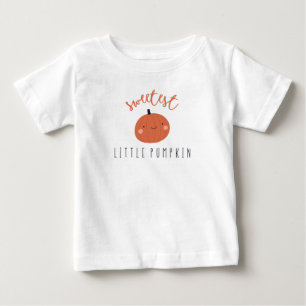 甘い小さなかぼちゃのベビーTシャツ秋かわいい ベビーTシャツ