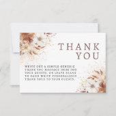 甘い小さなかぼちゃの中性の赤ちゃんシャワーフラット サンキューカード (正面)