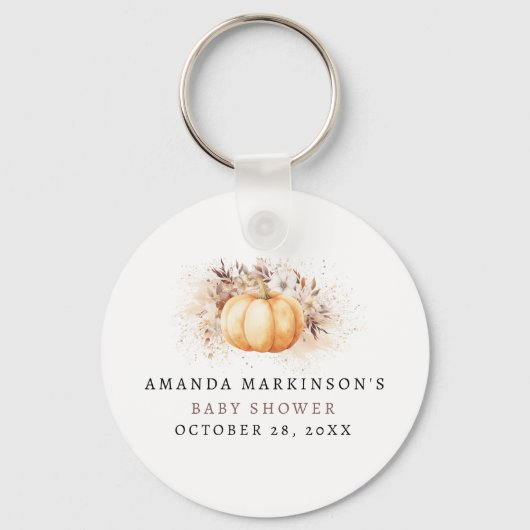 甘い小さなかぼちゃの中性の赤ちゃんシャワー キーホルダー (裏面)