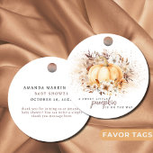 甘い小さなかぼちゃの中性の赤ちゃんシャワー フェイバータグ