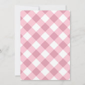 甘い小さなかぼちゃの女の子の赤ちゃんシャワーの招待 招待状 (裏面)