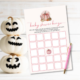 甘い小さなかぼちゃの女の子ベビーシャワービンゴゲーム