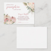 甘い小さなかぼちゃの秋の赤ちゃんシャワー エンクロージャーカード (正面/裏面)