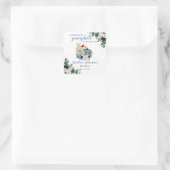 甘い小さなかぼちゃの秋の赤ちゃんシャワー スクエアシール (バッグ)