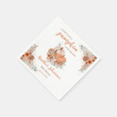 甘い小さなかぼちゃの秋の赤ちゃんシャワー スタンダードカクテルナプキン (角)