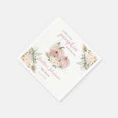 甘い小さなかぼちゃの秋の赤ちゃんシャワー スタンダードカクテルナプキン (角)