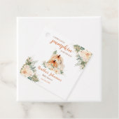 甘い小さなかぼちゃの秋の赤ちゃんシャワー フェイバータグ (インサイチュ)