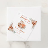 甘い小さなかぼちゃの秋の赤ちゃんシャワー フェイバータグ (インサイチュ)