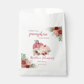 甘い小さなかぼちゃの秋の赤ちゃんシャワー フェイバーバッグ (正面)