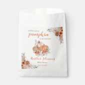 甘い小さなかぼちゃの秋の赤ちゃんシャワー フェイバーバッグ (正面)