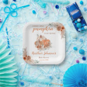 甘い小さなかぼちゃの秋の赤ちゃんシャワー ペーパープレート (パーティー)