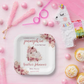 甘い小さなかぼちゃの秋の赤ちゃんシャワー ペーパープレート (パーティー)