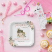 甘い小さなかぼちゃの秋の赤ちゃんシャワー ペーパープレート (パーティー)