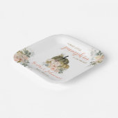 甘い小さなかぼちゃの秋の赤ちゃんシャワー ペーパープレート (傾斜あり)