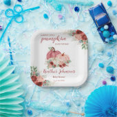 甘い小さなかぼちゃの秋の赤ちゃんシャワー ペーパープレート (パーティー)