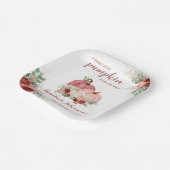 甘い小さなかぼちゃの秋の赤ちゃんシャワー ペーパープレート (傾斜あり)