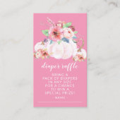 甘い小さなかぼちゃの赤ちゃんシャワーおむつラッフル エンクロージャーカード (正面)