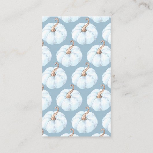 甘い小さなかぼちゃの赤ちゃんシャワーおむつラッフル エンクロージャーカード (裏面)