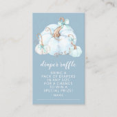 甘い小さなかぼちゃの赤ちゃんシャワーおむつラッフル エンクロージャーカード (正面)