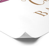 甘い小さなかぼちゃの赤ちゃんシャワーへようこそ ポスター (角)