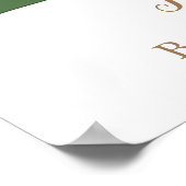 甘い小さなかぼちゃの赤ちゃんシャワーへようこそ ポスター (角)