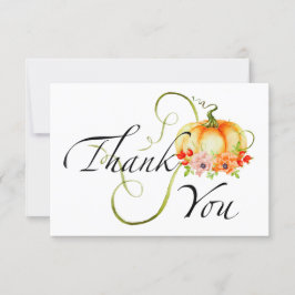 甘い小さなかぼちゃの赤ちゃんシャワーサンキューカード カード