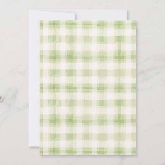 甘い小さなかぼちゃの赤ちゃんシャワー 招待状 (裏面)