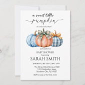 甘い小さなかぼちゃの赤ちゃんシャワー 招待状 (正面)