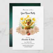 甘い小さなアヒル 招待状 (正面/裏面)