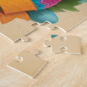 甘い小さなイースターラビットキッドパーソナライズされたズ ジグソーパズル (側面)