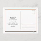 甘い小さなウサギの水の色の願い ポストカード (裏面)