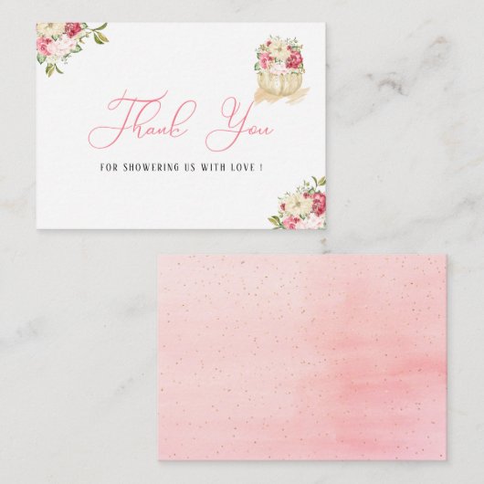 甘い小さなカボチャありがとうノートカード ノートカード (正面/裏面)