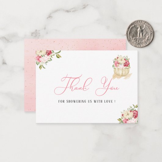 甘い小さなカボチャありがとうノートカード ノートカード (正面/裏面インサイチュ)