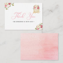 甘い小さなカボチャありがとうノートカード