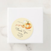 甘い小さなカボチャが赤ちゃんシャワーの途中にある フェイバータグ (インサイチュ)