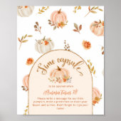 甘い小さなカボチャのタイムカプセルの誕生日 ポスター (正面)