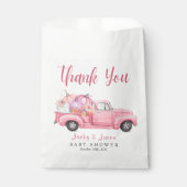 甘い小さなカボチャのピンクの女の子ベビーシャワー フェイバーバッグ (正面)