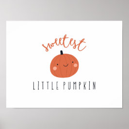 甘い小さなカボチャのポスタープリントデジタル ポスター