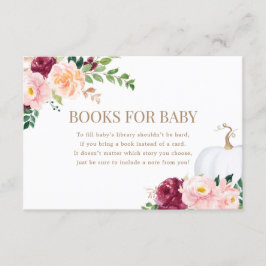 甘い小さなカボチャの本ベビー 招待状