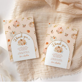 甘い小さなカボチャの誕生日感謝していあなた カード