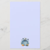 甘い小さなカボチャの願いベビーアドバイスカード (裏面)